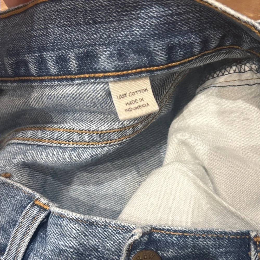J. Crew Distressed Denim Cutoff Shorts Blue size 33
